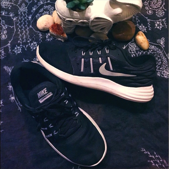 Nike Shoes - Nike-Black Athletic Running Shoes-Size: 8.5